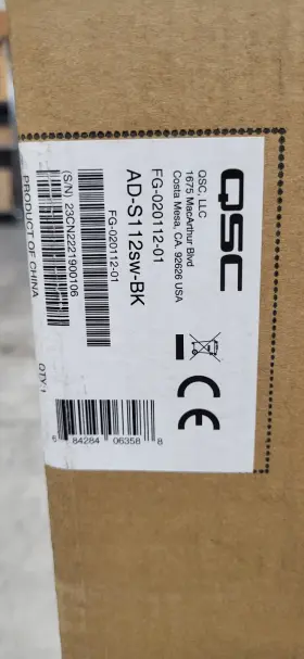 Ad-s112sw-bk Qsc