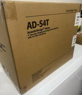 Ad-s4t-bk Qsc Acousticdesign Pa Speaker 4 Inch 2-way Passive Weather Resistant Black
