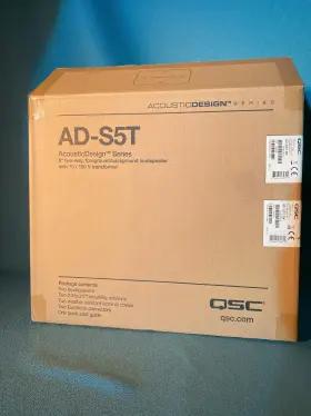 Ad-s5t Qsc 5-1/4 Inch 2-way Weather-resistant Commercial Surface Mount Speakers Bl
