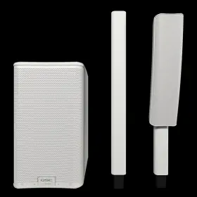 Kc12-wht Qsc Active 12 Inch 3-way Column Loudspeaker System With Bluetooth White