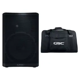 Qscp12nak3 Qsc Cp12 12in 1000w Powered Loudspeaker Bundle With Tote
