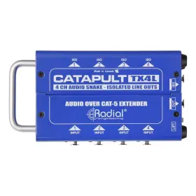 Tx4l Radial 676101044375 Catapult 4-channel Transmitter With Xlr-f Inputs And 4 Isolated Xlr-m