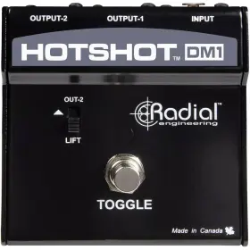 Shotshotdm1 Radial Engineering Hotshotdm1 Hotshot Dm1 Stage Mic Toggle Switch