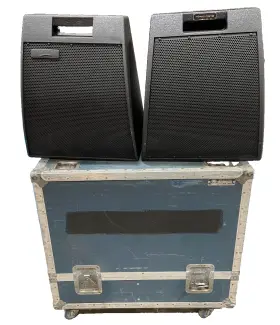 Rmw-1152 Radian Passive/bi-amp Stage Monitor With Wheeled Case #7268 Pair Ths