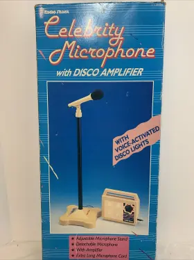 Radioshack 762042572319 Vintage 80/90s Celebrity Microphone With Disco Amplifier Radio Shack