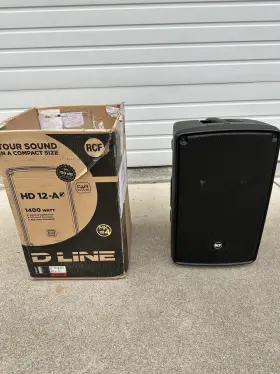 13040027 Rcf Hd 12-a Mk4 12 Inch 2-way Active Speaker 1400w - Black