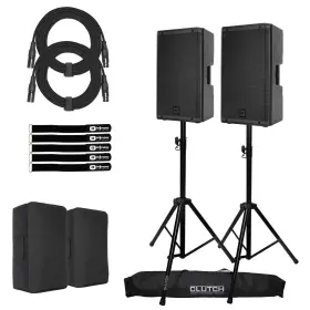 910-a Rcf 687368537210 Art 10 Inch Digital Active Powered Speakers Pair W Covers And Stands