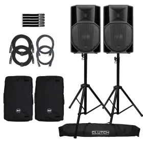 735-a Rcf 735345468641 Art Mk5 Active 2-way 15 Inch Speaker 2-pack With Stands And Covers