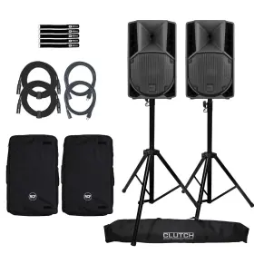 710-a Rcf 735345468658 Art Mk5 Active 2-way 10 Inch Speaker 2-pack With Stands And Covers