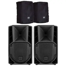 708-a Rcf 789049906633 Art Mk5 Active Powered 2-way 8 Inch Dj Pa Speakers Pair W Covers