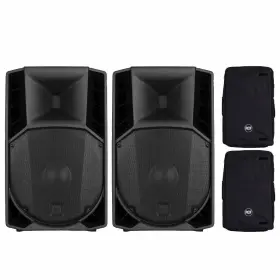 1400w Rcf 789049906640 Art 715-a Mk5 2-way 15 Inch Powered Active Dj Pa Speakers Pair W Covers