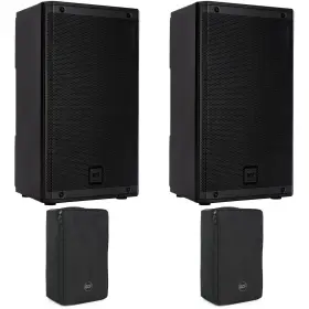 Art910acvrbn Rcf Art 910a 2 100w 10 Inch Powered Speaker Pair Cover Bundle