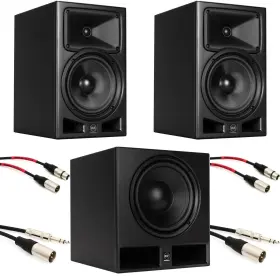 Ayrapro8subbn Rcf Ayra Pro8 8-inch Professional Active 2-way Studio Monitor Pair And 10-inch