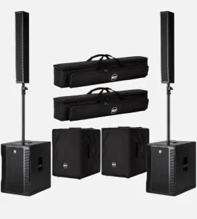 Evox12-2pk-io Rcf Evox 12 Active Powered Portable 2-way Array Pa Dj Speaker Systems Pair