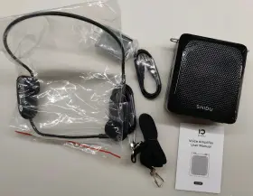 S28uhf Responsebridge 25w Wireless Voice Amplifier Bluetooth 5.3 Portable Pa System Black