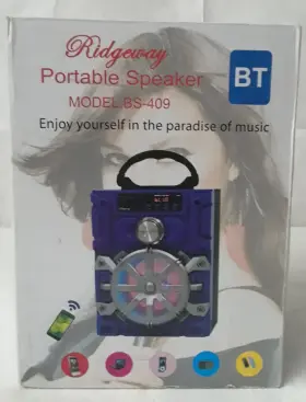 Bs-409 Ridgeway Portable Speaker Model - 5 Watt Black New In Box