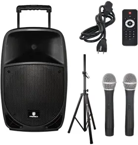 Rk Reck 974210700538 Proreck Freedom 15 Wireless 15ftft 500 Watt Powered Speaker System For Meeting