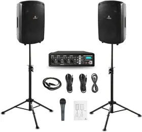 1600w Rk Reck 974210700569 Proreck Mx10 6-channel Bluetooth Pa Speaker System With Mic For Party