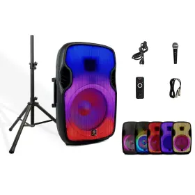 600w Rk Reck 974210700606 Proreck Titan 15a 15ftft Led Bluetooth Pa Speaker Dj