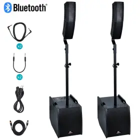Club-3200 Rk Reck Proreck Club 3200 12ftft 3000 W Stereo Pa Speaker For Party Dj Bluetooth Remote