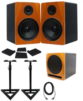 Rcdstr10b Rockville 613816009497 2 Apm8c 8 Inch Powered Studio Monitors Active 10 Subwoofer Stands Pads Rcdstr10b Rockville 613816009497 2 Apm8c 8 Inch Powered Studio Monitors Active 10 Subwoofer Stands Pads