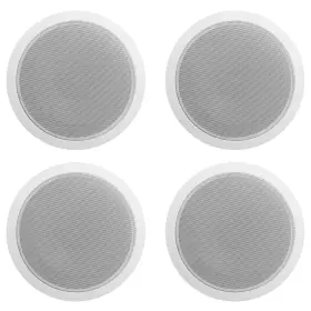 Ccl6t Rockville 613817002374 4 White 70v 6 Inch Commercial Ceiling Speakers Restaurant/office
