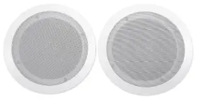 Cc65t Rockville 613817015565 2 White 6.5 Inch Commercial 70v Ceiling Speakers For Restaurant