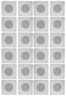 Ms81 Rockville 613817033262 24 Metal 8 Inch 70v Commercial Background Music Pa Ceiling Speakers
