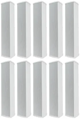 Rockville 613825734700 10 Wet Array 5 White Line Speakers For Church/school/auditorium Rockville 613825734700 10 Wet Array 5 White Line Speakers For Church/school/auditorium