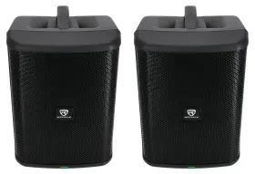 Rockville 613826589606 2 Titan One Pro Battery Powered Live Performance 8 Inch Pa Speakers