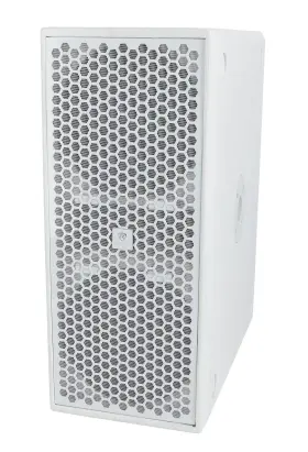 Rockville 613826660183 Titan Slim D8 White Powered Dual 8 Inch Pro Dj Pa Subwoofer Deep Bass Sub