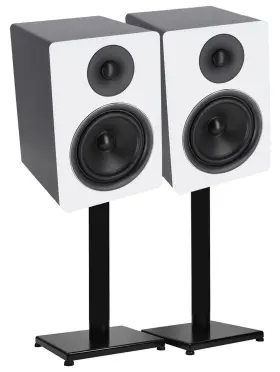 Rs21b Rockville Apm6w Pair 6.5 Inch 350 Watt Usb Studio Monitor Speakers Black 21 Stands