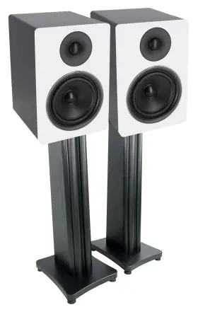 Ss28b Rockville Apm6w 2 6.5 Inch Usb Studio Monitor Speakers 28 Black Premium Stands