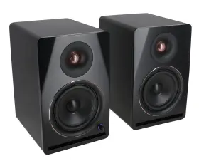 Apm8b-v2 Rockville Pair Apm8b V2 8 Inch Active Powered Studio Monitor Speakers Usb Bluetooth