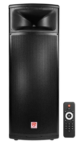 Bpa225 Rockville Dual 15 Inch Powered Active 1500w Pro Dj Pa Speaker W Bluetooth Tws