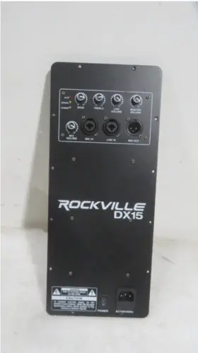 2000w Rockville Dx15 15 Inch Class D Pro Powered Active Dj Pa Speaker 500w Rms Loud