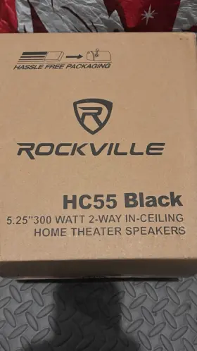 Hc55 Rockville Speaker 5.25 Inch 2 In Box 8 Ohm