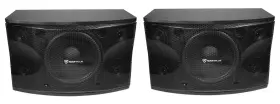 Kps12 Rockville Pair 12 Inch 3-way 1600 Watt Karaoke Speakers Wall Brackets / Mdf
