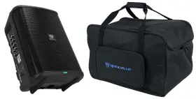 Tb10 Rockville Pro Titan One Battery Powered 8 Inch Dj Pa Speaker System Carry Bag Case