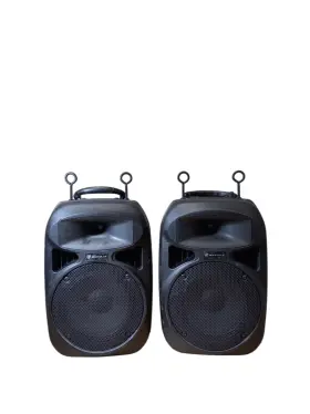 Rpg082k Rockville Dual 8 Inch Powered Pa Speakers