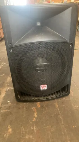 Rpg15ob Rockville Rpg 15 500 Watt Amp Inch Speaker Aux Bal And Micro Input