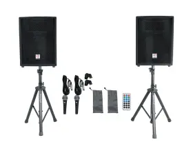 Rpg2x10 Rockville Box 1 2pcs Speaker Stands Mics All Cables 10 Inch