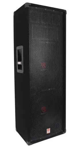 Rsg12.24 Rockville Rsg12.2 Dual 12 Inch 2000 Watt 3-way 4-ohm Passive Dj/pro Audio Pa Speaker