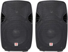 Spgn104 Rockville 2 10 Inch Passive 800w Dj Pa Speakers Abs Lightweight Cabinet 4oh