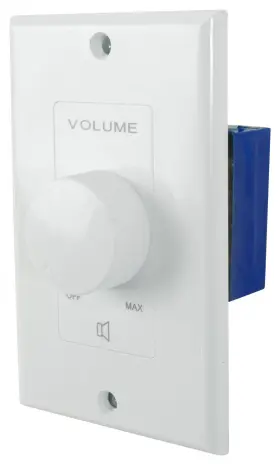Vol70200 Rockville White 200w 70v Volume Control Zone Controller Box