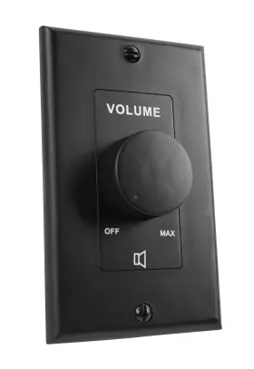 Vol7035 Rockville 35w 70v Black Wall Volume Control Zone Controller Box 1-gang