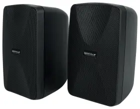 Wet-40b Rockville 2 4 Inch 70v Commercial Indoor/outdoor Wall Speakers Black Swivel