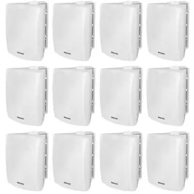 Wet-5w Rockville 12 70v White 5.25 Inch Commercial Indoor/outdoor Wall Speakers