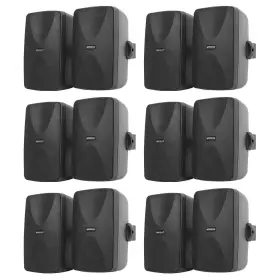 Wet-7020b Rockville 12 Black 70v 5.25 Inch Commercial Indoor/outdoor Wall Speakers