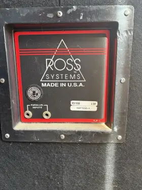 Rcs118vsub Ross Systems Pa Speaker Black Wired Parallel Input 4 Ohm